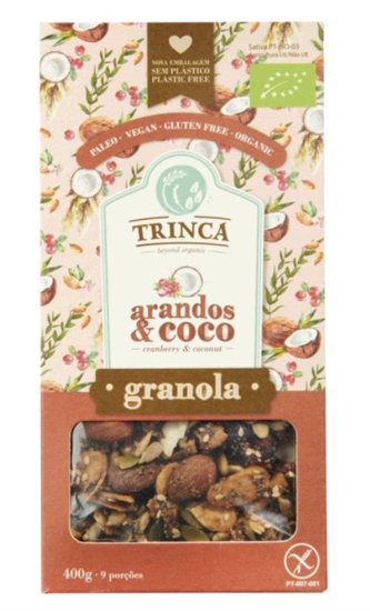 Imagem de Granola com Arandos e Coco Biológica sem Glúten TRINCA emb.400g