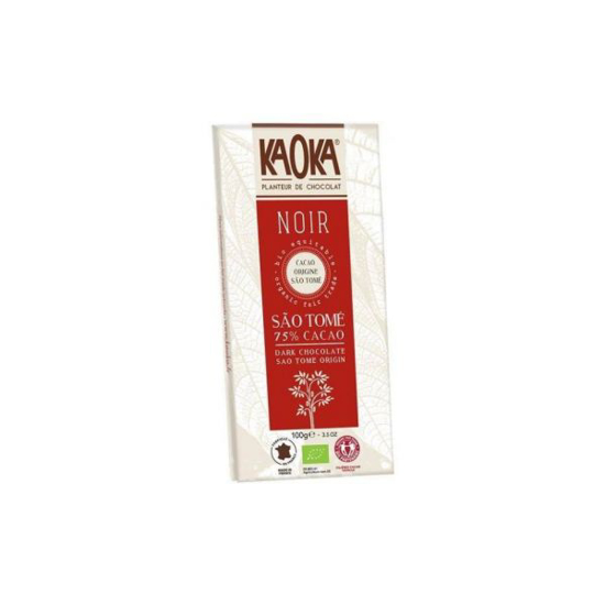 Imagem de Chocolate Negro S.Tomé 75% 100g Kaoka