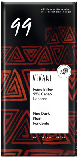 Imagem de Chocolate Preto 99% Cacau 80g Vivani