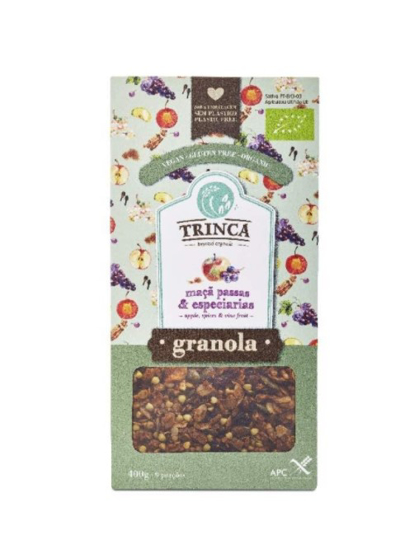Imagem de Granola Maçã, Passas e Especiarias Sem Glúten 400g Trinca