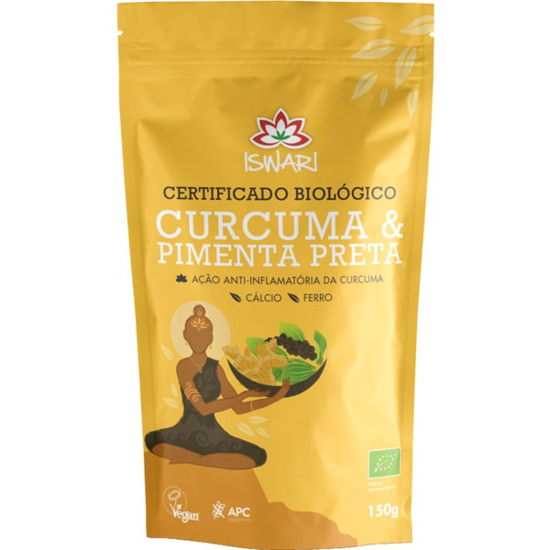 Imagem de Cúrcuma e Pimenta Preta Biológica ISWARI emb.150g