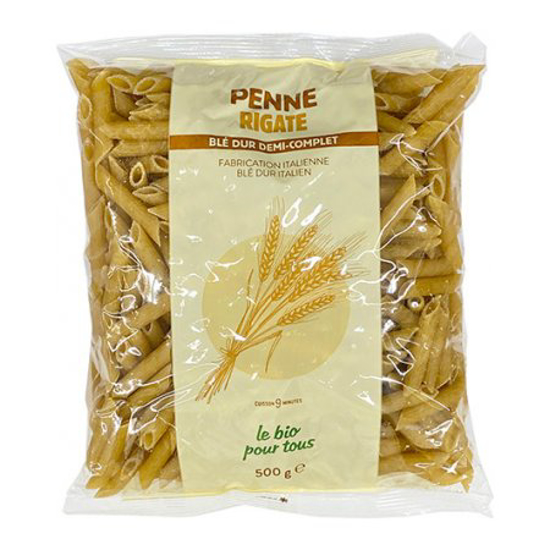 Imagem de Penne Semi-Integral 500g Bio Pour Tous