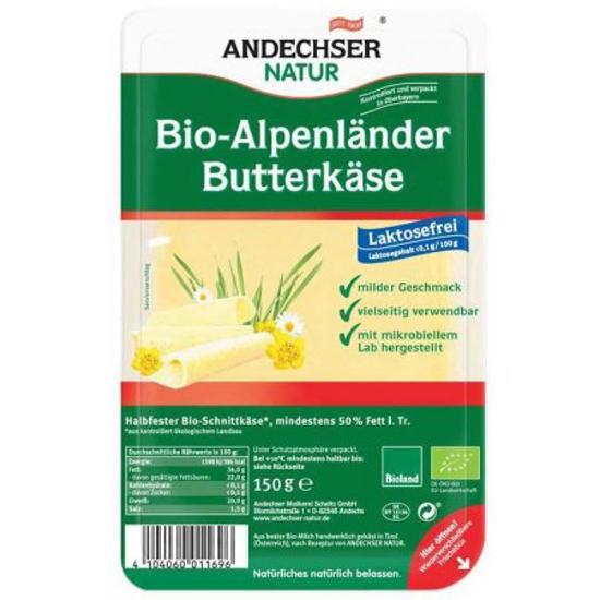 Imagem de Queijo Butterkase Fatiado 150g Andechser
