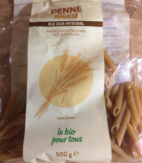 Imagem de Penne Integral 500g Bio Pour Tous