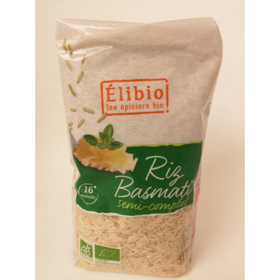 Imagem de Arroz Basmati Semi-Integral 1Kg Elibio