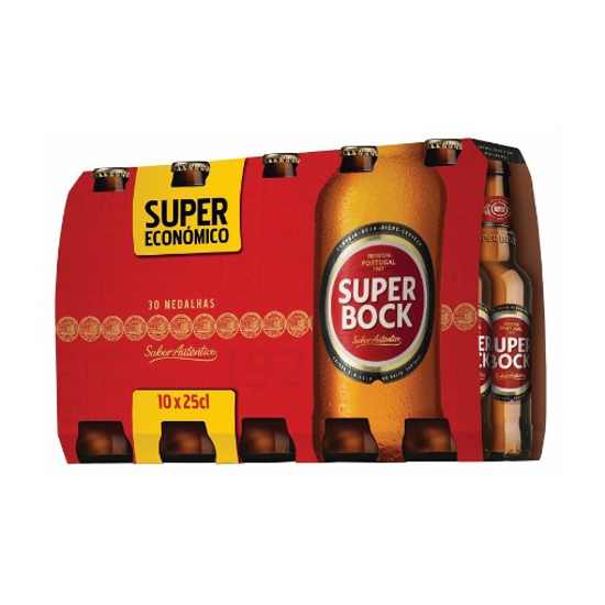 Imagem de Cerveja Com Alcool Tp SUPER BOCK 10x25cl