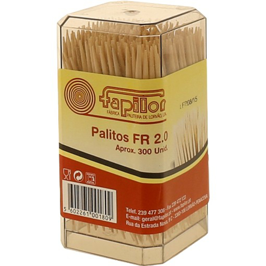 Imagem de Palitos 300 Palitos Frasco FAPILOR 300un