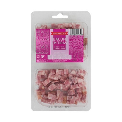 Mostrar detalhes para Bacon Tiras AMANHECER 2x75g Imagem de Bacon Tiras AMANHECER 2x75g