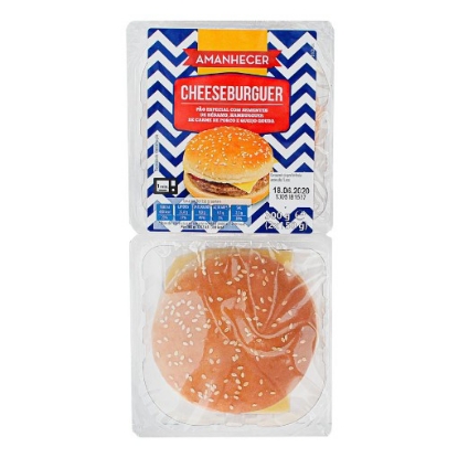 Mostrar detalhes para Cheeseburguer AMANHECER 2x150g Imagem de Cheeseburguer AMANHECER 2x150g