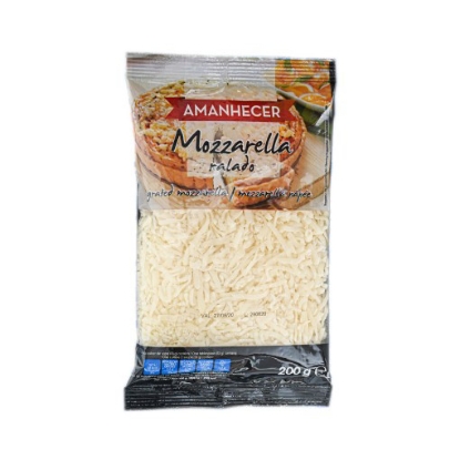 Mostrar detalhes para Queijo Mozzarella Ralado AMANHECER 200g Imagem de Queijo Mozzarella Ralado AMANHECER 200g