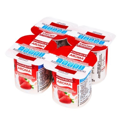 Mostrar detalhes para Iogurte Sólido Aroma Morango AMANHECER 4x125g Imagem de Iogurte Sólido Aroma Morango AMANHECER 4x125g