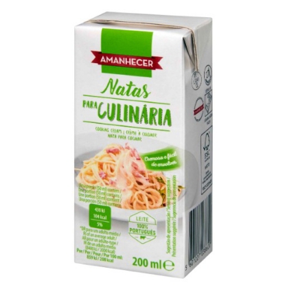 Mostrar detalhes para Natas Uht Para Culinária AMANHECER 200ml Imagem de Natas Uht Para Culinária AMANHECER 200ml