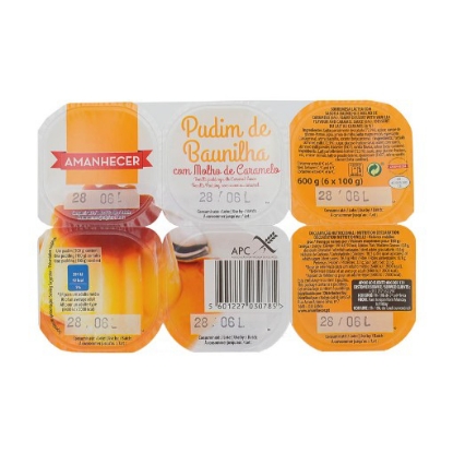 Mostrar detalhes para Pudim Flan Refrigerado AMANHECER 6x100g Imagem de Pudim Flan Refrigerado AMANHECER 6x100g