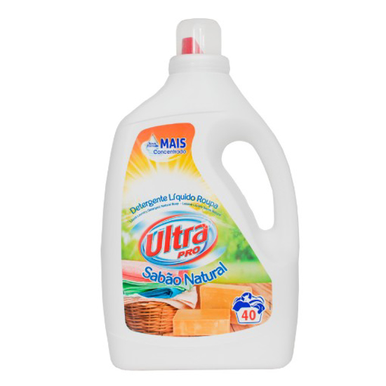 Imagem de Detergente Roupa Maquina Liquido Sabao Natural ULTRA PRO 40 doses