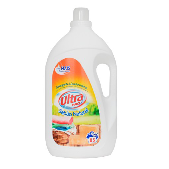 Imagem de Detergente Roupa Maquina Liquido Sabao Natural ULTRA PRO 85 doses