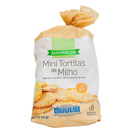 Imagem de Tortitas Milho Com Sal Mini AMANHECER 200g