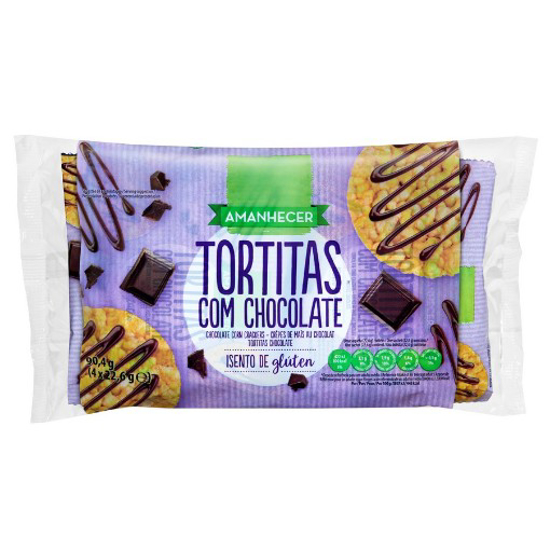 Imagem de Tortitas Milho Com Chocolate Mini AMANHECER 4x22,6g