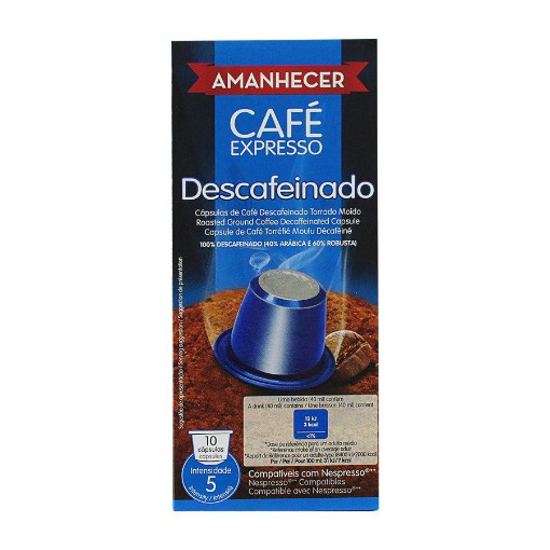 Imagem de Café Cápsulas Descafeinado Compativel Com Nespresso AMANHECER 10un