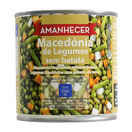 Imagem de Macedónia de Legumes Sem Batata Lata AMANHECER 400g
