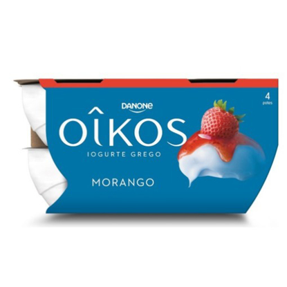 Mostrar detalhes para Iogurte Grego Oikos Morango DANONE emb.4x110g Imagem de Iogurte Grego Oikos Morango DANONE emb.4x110g