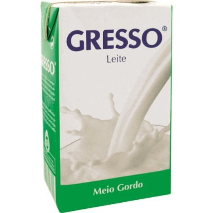 Mostrar detalhes para Leite UHT Meio Gordo GRESSO emb.1L Imagem de Leite UHT Meio Gordo GRESSO emb.1L