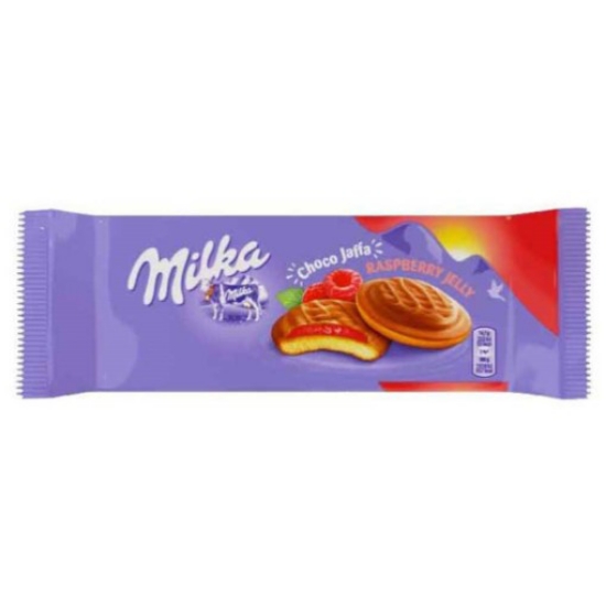 Imagem de Bolacha Recheada Jaffa Framboesa MILKA emb.147g