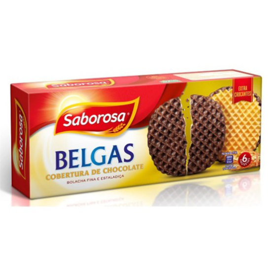 Imagem de Bolachas Cobertura Chocolate Belga SABOROSA emb.198g