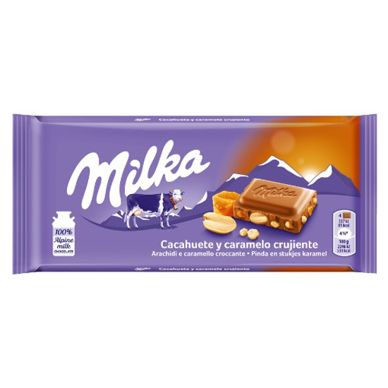 Imagem de Tablete Chocolate Peanut Caramel MILKA emb.90g