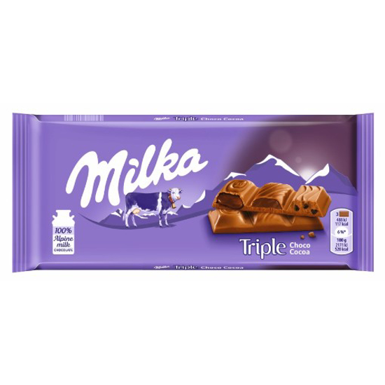 Imagem de Tablete Triple Chocolate MILKA emb.90g