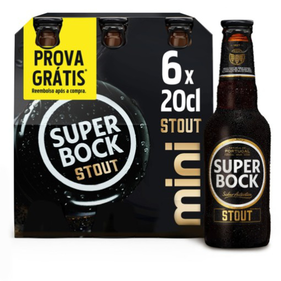 Imagem de Cerveja com Álcool Preta SUPER BOCK STOUT emb.6 x20cl