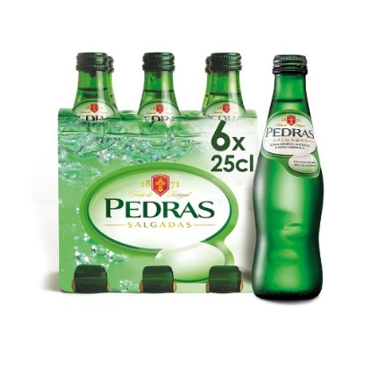Mostrar detalhes para Água Com Gás PEDRAS SALGADAS 6x25cl Imagem de Água Com Gás PEDRAS SALGADAS 6x25cl