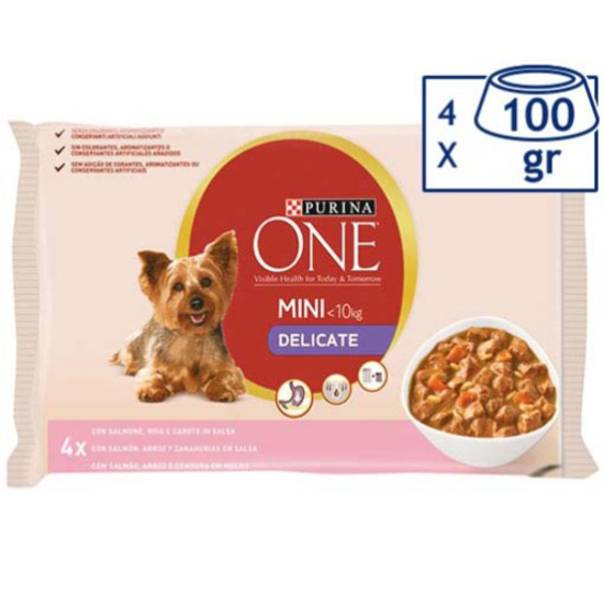 Imagem de Comida Húmida para Cão Mini Delicate PURINA ONE MINI emb.4x100g