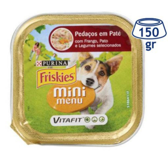 Imagem de Comida Húmida para Cão Mini Menu Paté Frango e Cenoura PURINA FRISKIES emb.150g