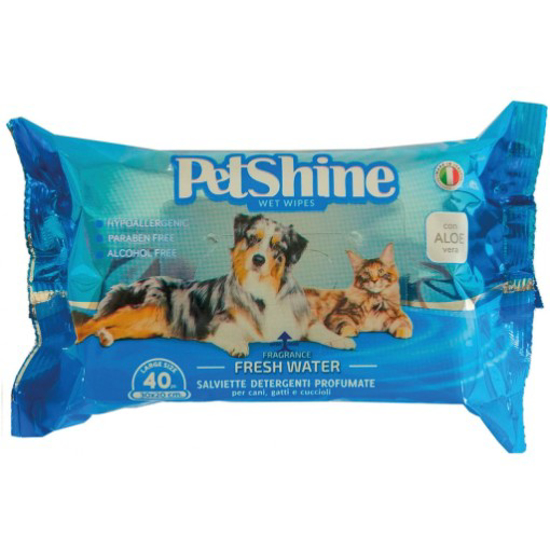 Imagem de Toalhitas Fragancia Fresh PETSHINE emb.40un