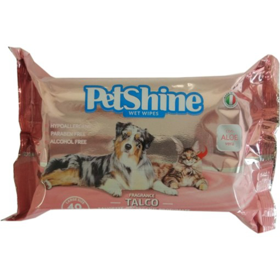 Imagem de Toalhitas Fragancia Talco PETSHINE 40un