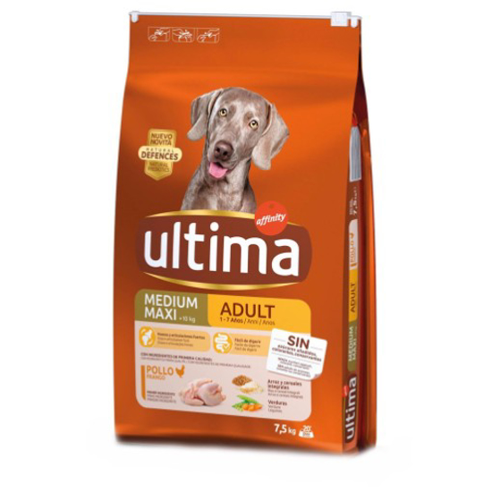 Imagem de Ração para Cão Adulto com Frango e Arroz AFFINITY ULTIMA emb.7,5kg