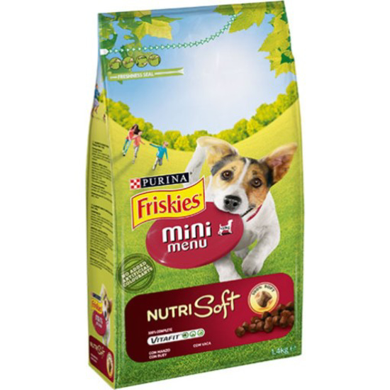 Imagem de Ração para Cão Adulto Mini Nutri Soft com Carne de Vaca PURINA FRISKIES emb.1,4kg