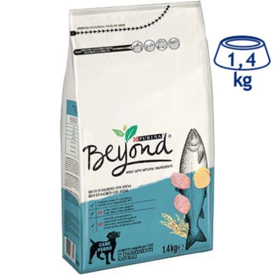 Imagem de Ração para Cão com Ingredientes Naturais e Salmão PURINA BEYOND emb.1,4kg