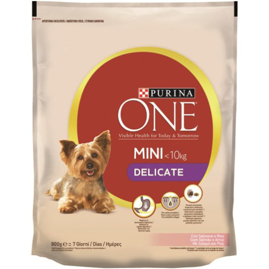 Imagem de Ração para Cão Delicate Rico em Salmão PURINA ONE MINI emb.800g