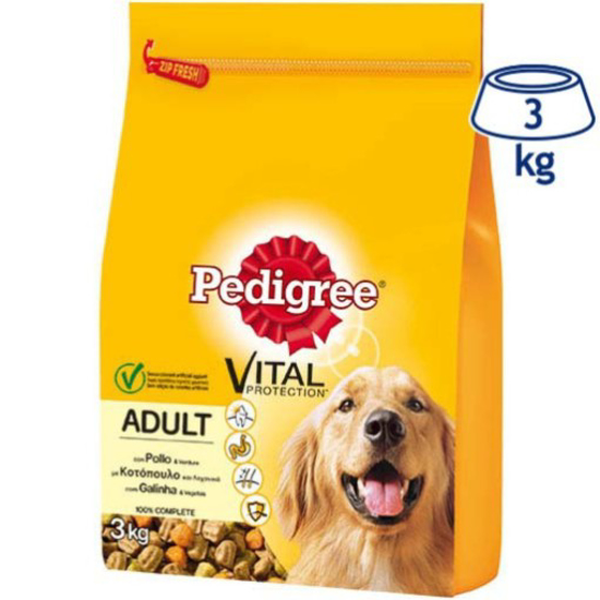 Imagem de Ração para Cão Galinha, Vegetais PEDIGREE emb.3kg