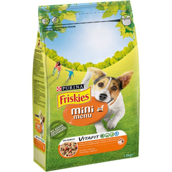 Imagem de Ração para Cão Mini Adulto Menu VitaFit com Frango PURINA FRISKIES emb.1,5kg