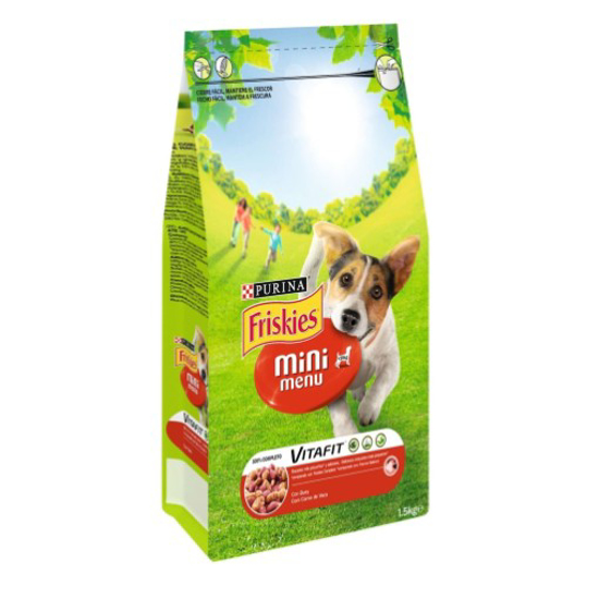 Imagem de Ração para Cão Mini Adulto Menu VitaFit com Vaca PURINA FRISKIES emb.1.5kg