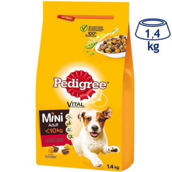 Imagem de Ração para Cão Mini com Vaca PEDIGREE emb.1,4kg
