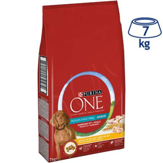 Imagem de Ração Seca para Cão Júnior Médio/Maxi PURINA ONE emb.7kg