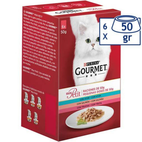 Imagem de Comida Húmida para Gato Mon Petit PURINA GOURMET MON PETIT emb.6x50g