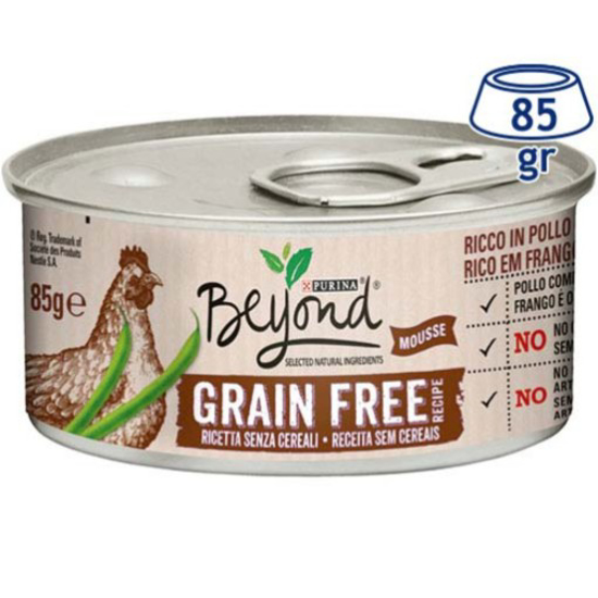 Imagem de Comida Húmida para Gato Mousse Frango PURINA BEYOND emb.85g