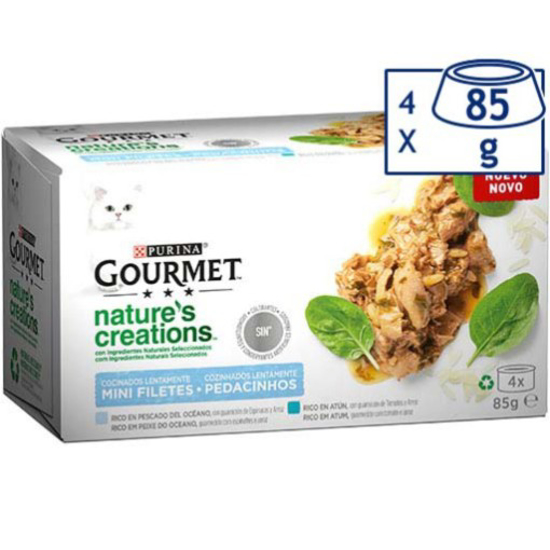 Imagem de Comida Húmida para Gato Nature's Creations Atum PURINA GOURMET emb.4x85g