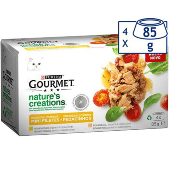 Imagem de Comida Húmida para Gato Nature's Creations Frango PURINA GOURMET emb.4x85g