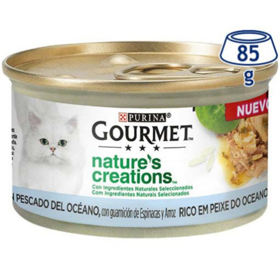 Imagem de Comida Húmida para Gato Nature's Creations Peixe PURINA GOURMET emb.85g