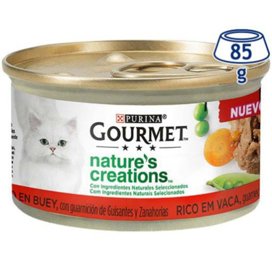 Imagem de Comida Húmida para Gato Nature's Creations Vaca PURINA GOURTMET emb.85g